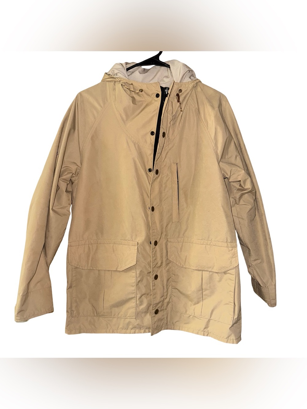 Columbia Sportswear Orange Label Gore-Tex Mountain Parka Jacket Tan Small vtg